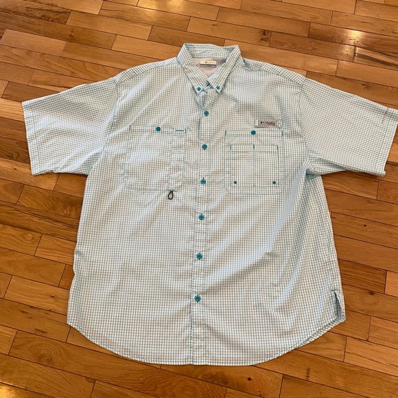 Columbia Other - Columbia Men's Plaid Short Sleeve Button Up Fishing Shirt XL‎ PFG
